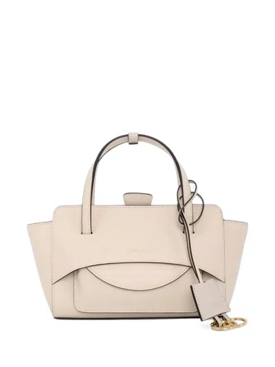 Hidesins S Flap Tote Bag In Neutral