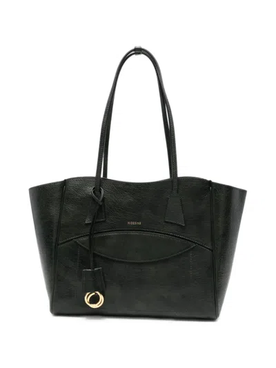 Hidesins Shopper M Grainy-leather Tote Bag In Black