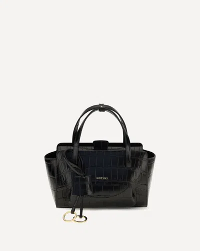 Hidesins Small Flap Handbag In Black