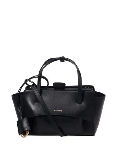 Hidesins Small Flap Tote Bag In Black