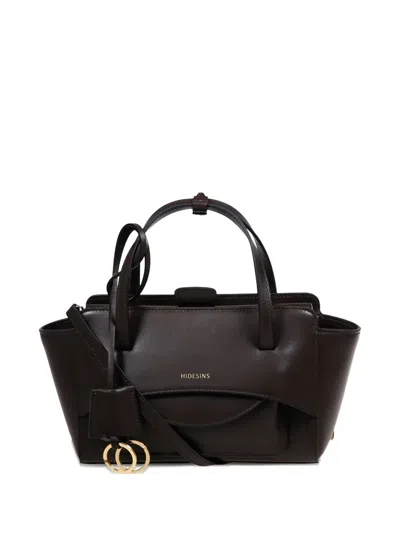 Hidesins Small Flap Tote Bag In Brown