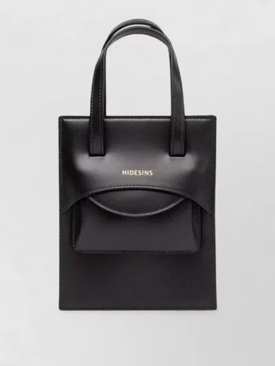 Hidesins Small Leather Handbag Top Handle Pocket