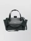 Hidesins Small Leather Tote Bag Flap