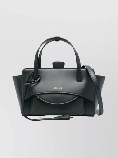 Hidesins Small Leather Tote Bag Flap