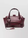 Hidesins Small Leather Tote Bag With Detachable Strap