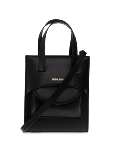 Hidesins Small Pocket Tote Bag In Black