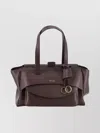 Hidesins Soft Calfskin Leather Shoulder Bag In Brown