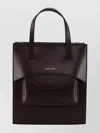 Hidesins Soft Calfskin Leather Tote Bag In Brown