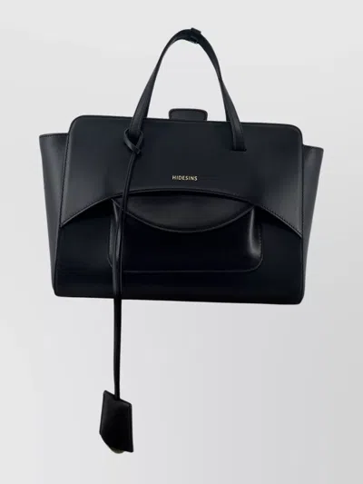 Hidesins Soft Calfskin Shoulder Bag With Flat Bottom