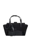 Hidesins Suede-leather Tote Bag In Black