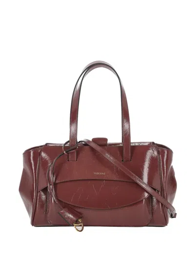 Hidesins Textured Crossbody Bag In Red