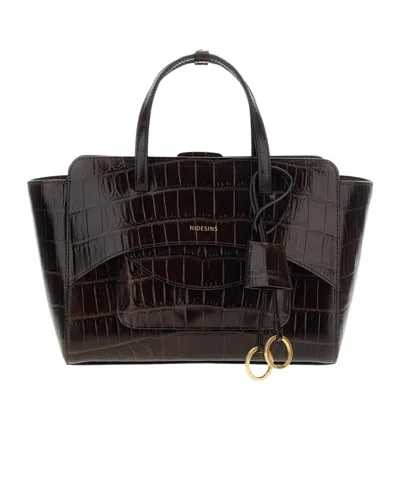 Hidesins Top-handle Shoulder Bag In Brown