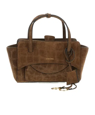 Hidesins Top-handle Shoulder Bag In Brown