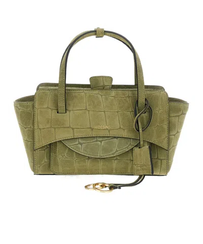 Hidesins Top-handle Shoulder Bag In Green