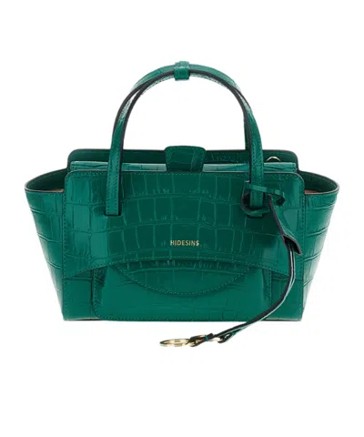 Hidesins Top-handle Shoulder Bag In Green