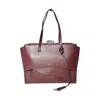 Hidesins Wine Leather Flap L Large Handbag In Burgundy