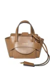 Hidesins Caramel Leather Flap Xs Mini Shopper Bag