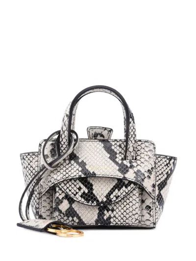 Hidesins Xs Flap Logo-tag Tote Bag In Neutral