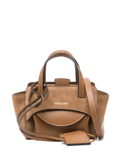 Hidesins Xs Flap Tote Bag In Brown