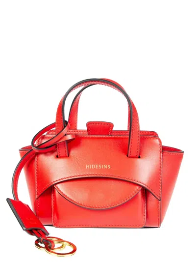 Hidesins Xs Flap Tote Bag In Red
