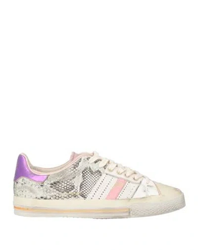 Hidnander Archetypal Woman Sneakers Cream Size 11 Leather In White