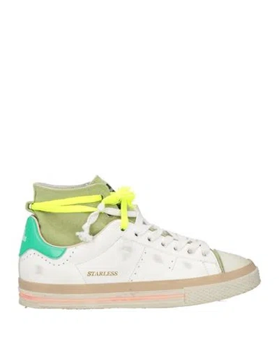 Hidnander Archetypal Woman Sneakers White Size 8 Leather, Textile Fibers