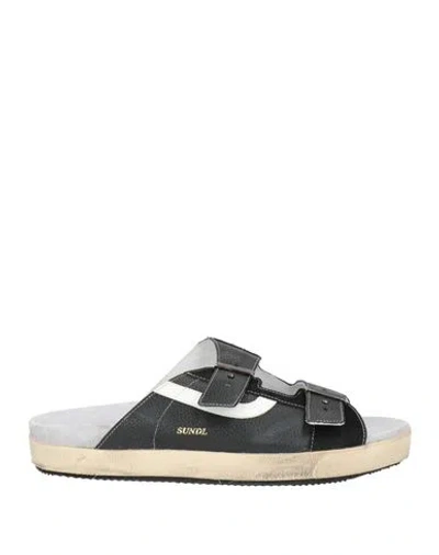 Hidnander Man Sandals Black Size 9 Leather