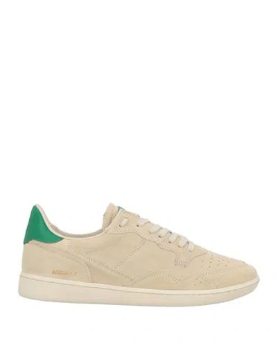 Hidnander Man Sneakers Beige Size 8 Leather