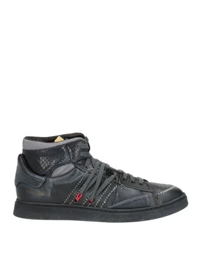 Hidnander Man Sneakers Black Size 9 Leather