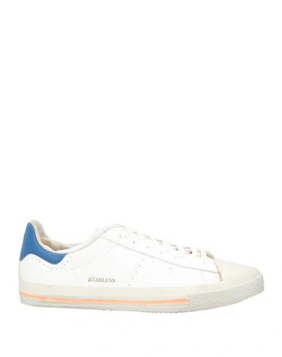 Hidnander Man Sneakers Blue Size 9 Leather In Multi