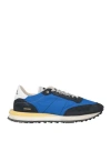 Hidnander Man Sneakers Bright Blue Size 12 Textile Fibers, Leather