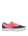 Hidnander Man Sneakers Coral Size 9 Soft Leather In Red