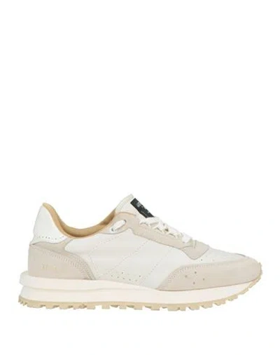 Hidnander Man Sneakers Cream Size 6 Textile Fibers, Leather In White