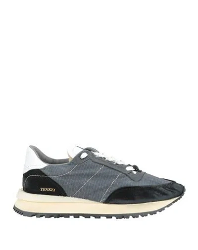 Hidnander Man Sneakers Grey Size 12 Leather, Textile Fibers