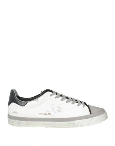 Hidnander Man Sneakers Grey Size 8 Leather, Textile Fibers