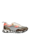 Hidnander Man Sneakers Grey Size 8 Leather, Textile Fibers