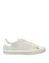 Hidnander Man Sneakers Light Grey Size 8 Leather, Textile Fibers In Grey