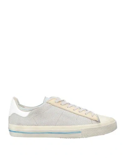 Hidnander Man Sneakers Light Grey Size 8 Leather, Textile Fibers