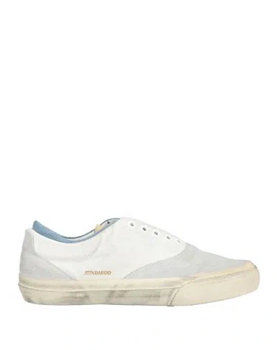 Hidnander Man Sneakers Light Grey Size 9 Leather, Textile Fibers In Gray