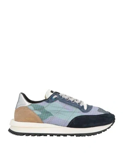 Hidnander Man Sneakers Lilac Size 9 Leather, Textile Fibers In Purple