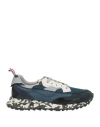 Hidnander Man Sneakers Navy Size 14 Soft Leather, Textile Fibers