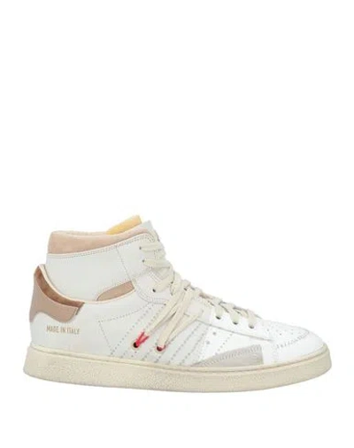 Hidnander Man Sneakers Off White Size 9 Leather