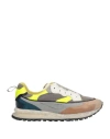 Hidnander Threedome. Zero Grey Fluo Yellow Sneaker In Grey
