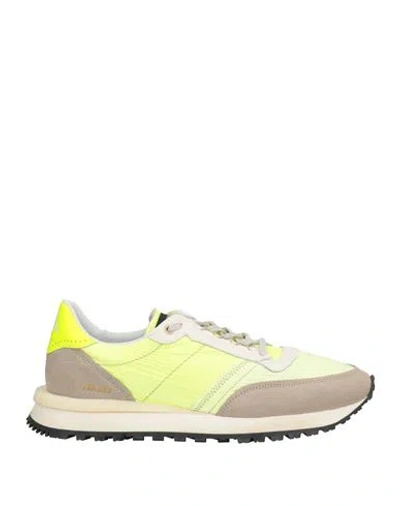 Hidnander Man Sneakers Taupe Size 9 Leather, Textile Fibers In Grey