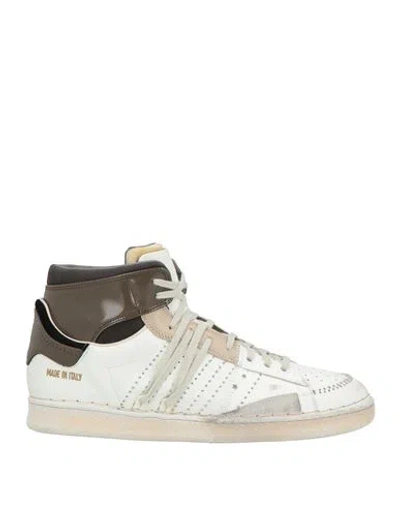 Hidnander Man Sneakers White Size 10 Leather