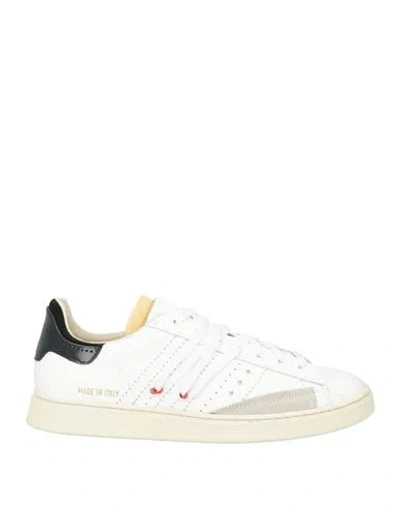 Hidnander Man Sneakers White Size 7 Leather