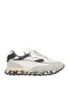 Hidnander Man Sneakers White Size 8 Leather, Textile Fibers In White
