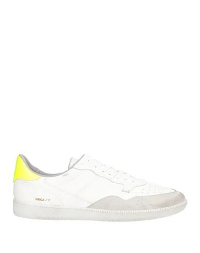 Hidnander Man Sneakers White Size 9 Leather