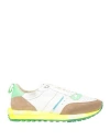 Hidnander Man Sneakers White Size 8 Leather In Multi