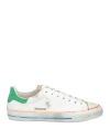 Hidnander Man Sneakers White Size 9 Leather, Textile Fibers In White